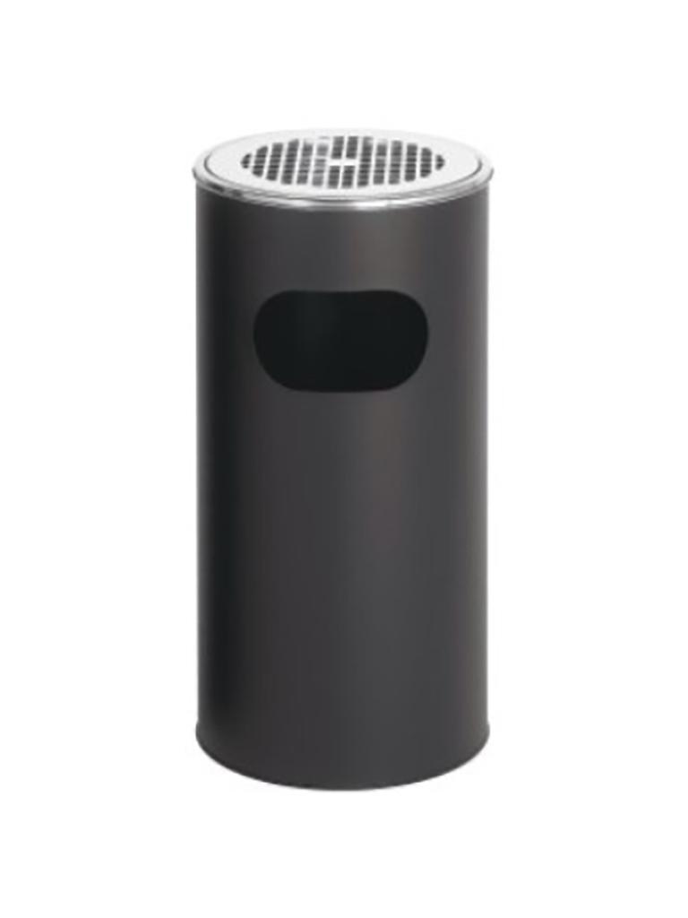 Poubelle avec cendrier - 30 Litres - Noir - G-Line