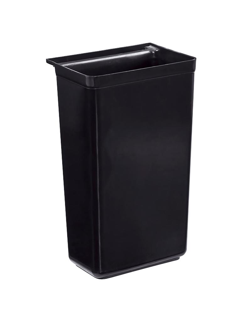 Chariot de service poubelle - 30 Litres - H 56 x 33 x 23 CM - Noir - Plastique - G-Line