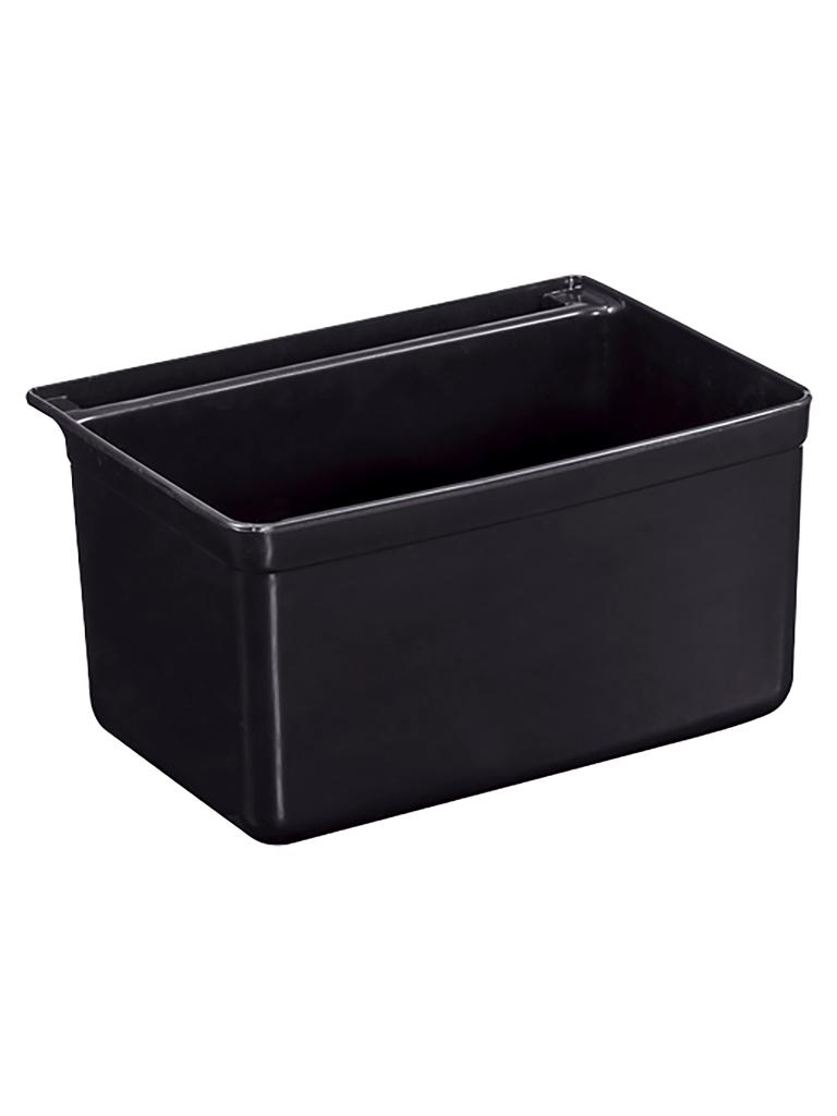 Chariot de service poubelle - 9 Litres - H 17,5 x 33 x 23 CM - Noir - Plastique - G-Line