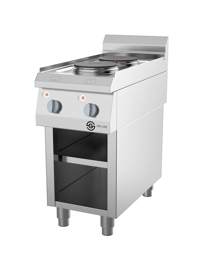 Cuisinière - Ligne G700 - Electrique - 2 feux - 40 CM - Base Ouverte - G-Line