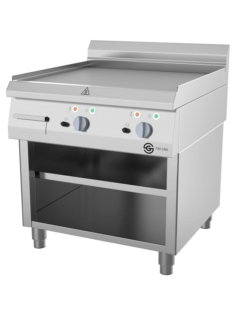 Plancha - Ligne G700 - Electrique - Lisse - 80 CM - Base Ouverte - G-Line