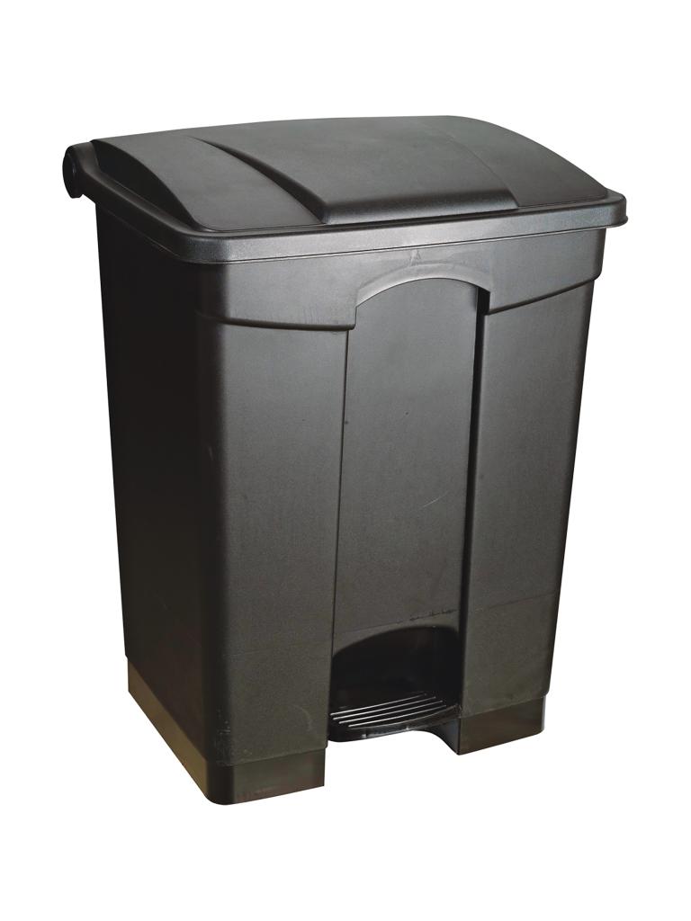 Poubelle - 68 Litres - Noir - Plastique - G-Line