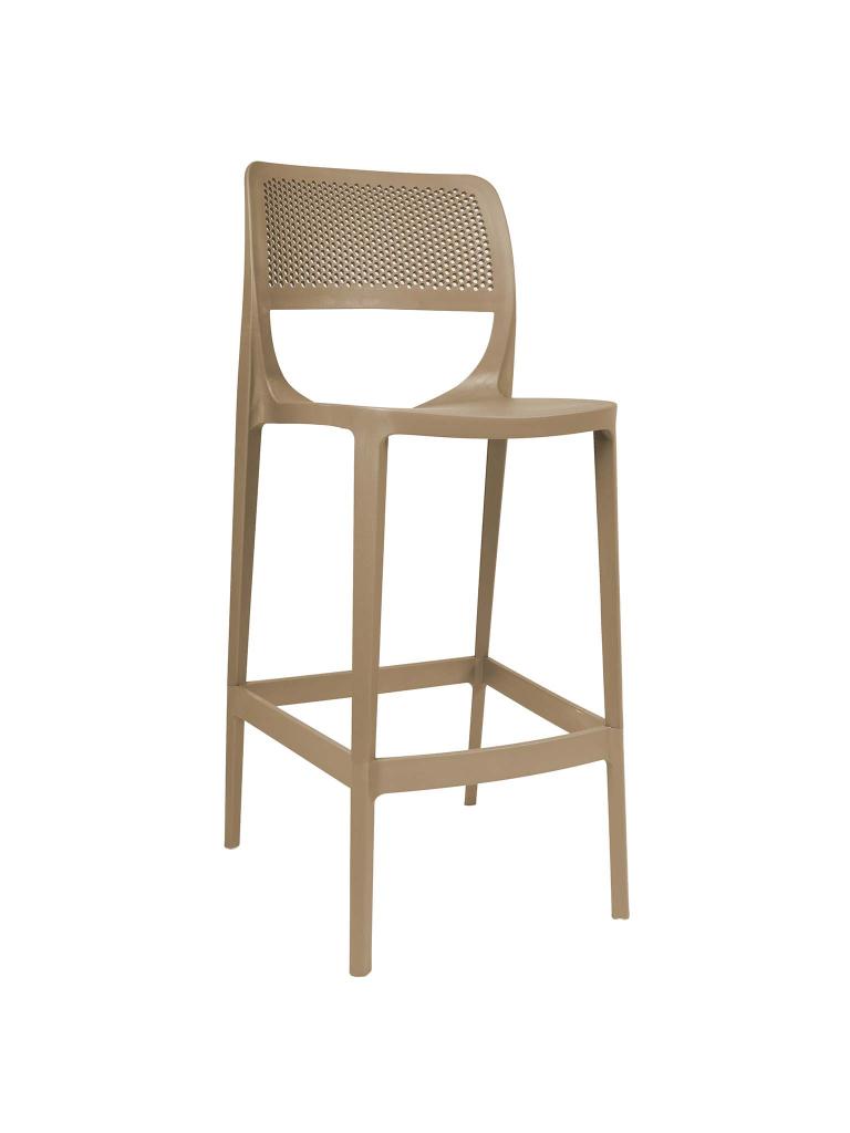 Tabouret de bar de terrasse - Blitz - Cappuccino - Plastique - G-Line