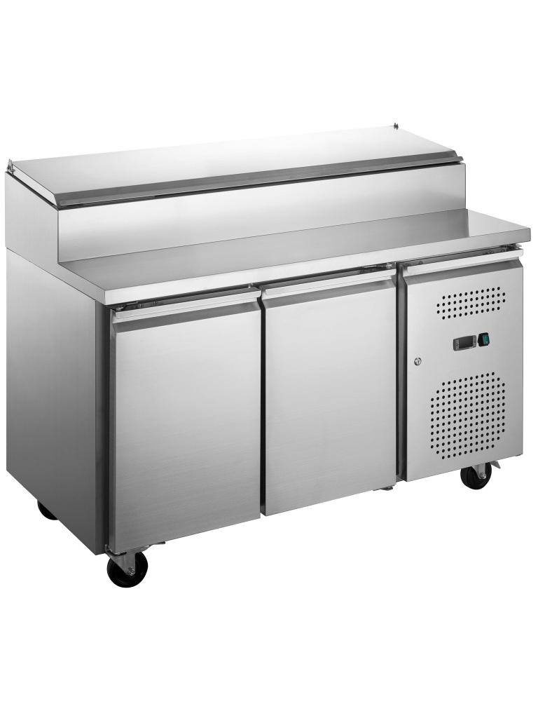 Table frigorifique - 2 portes - Conception fixe - 7 x 1/3 GN - Inox - G-Line