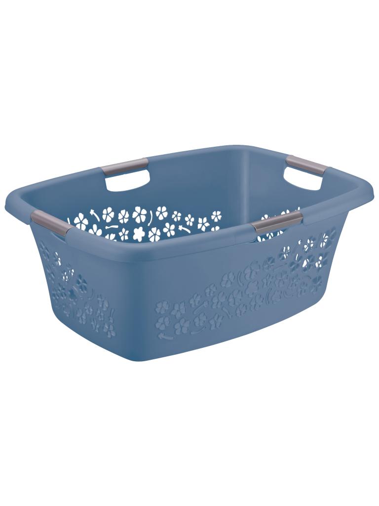 Panier à linge - H 26,2 x 49 x 65 CM - 4 pièces - Plastique - Rotho - Fleurs - 534057