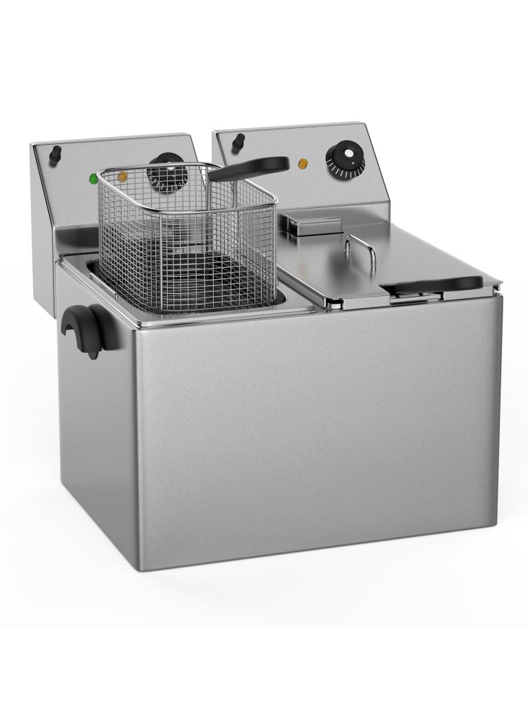 Friteuse traiteur - 2 x 8 Litre - Modèle de table - Inox - G-Line