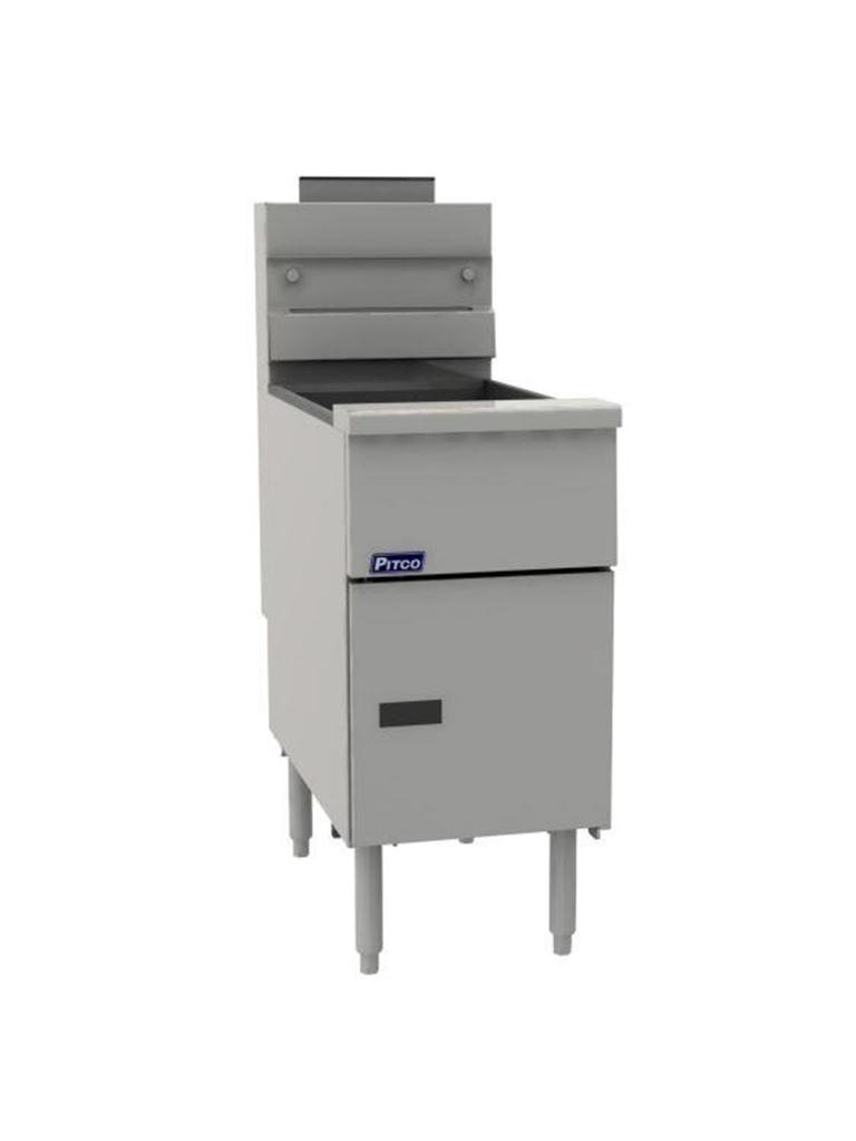 Friteuse à gaz - Gaz naturel - H 120 x 40 x 88 CM - 18 Litres - Version belge - Pitco - VF35-A-BE