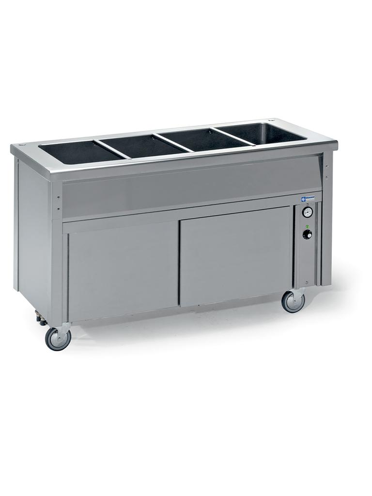 Bain-marie - Electrique - 3 x GN 1/1 - Meuble bas - Diamant - BA12