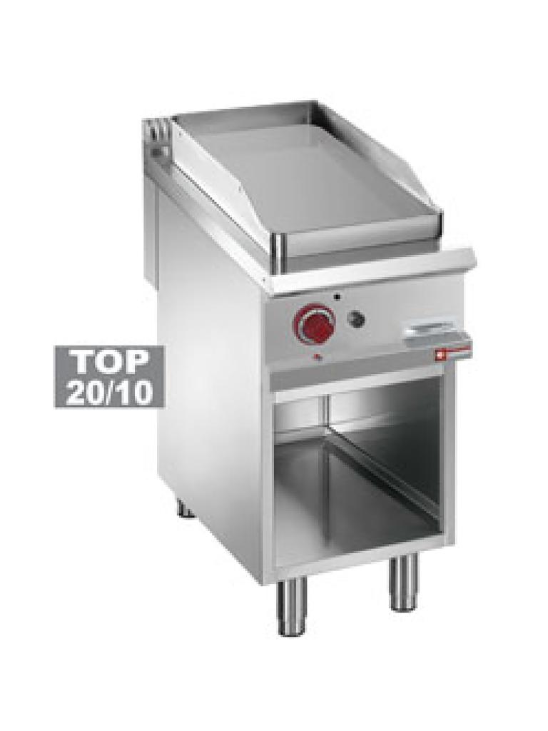 Plancha - Gaz - Lisse - 40 CM - Base - Diamant - G9/PLA4