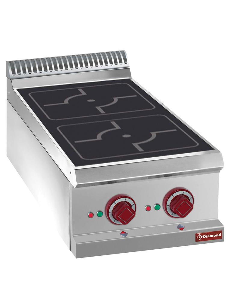 Cuisinière - Induction - 2 Zones - 2 x 3,5kW - Modèle de table - Diamant - E7/2ID4T