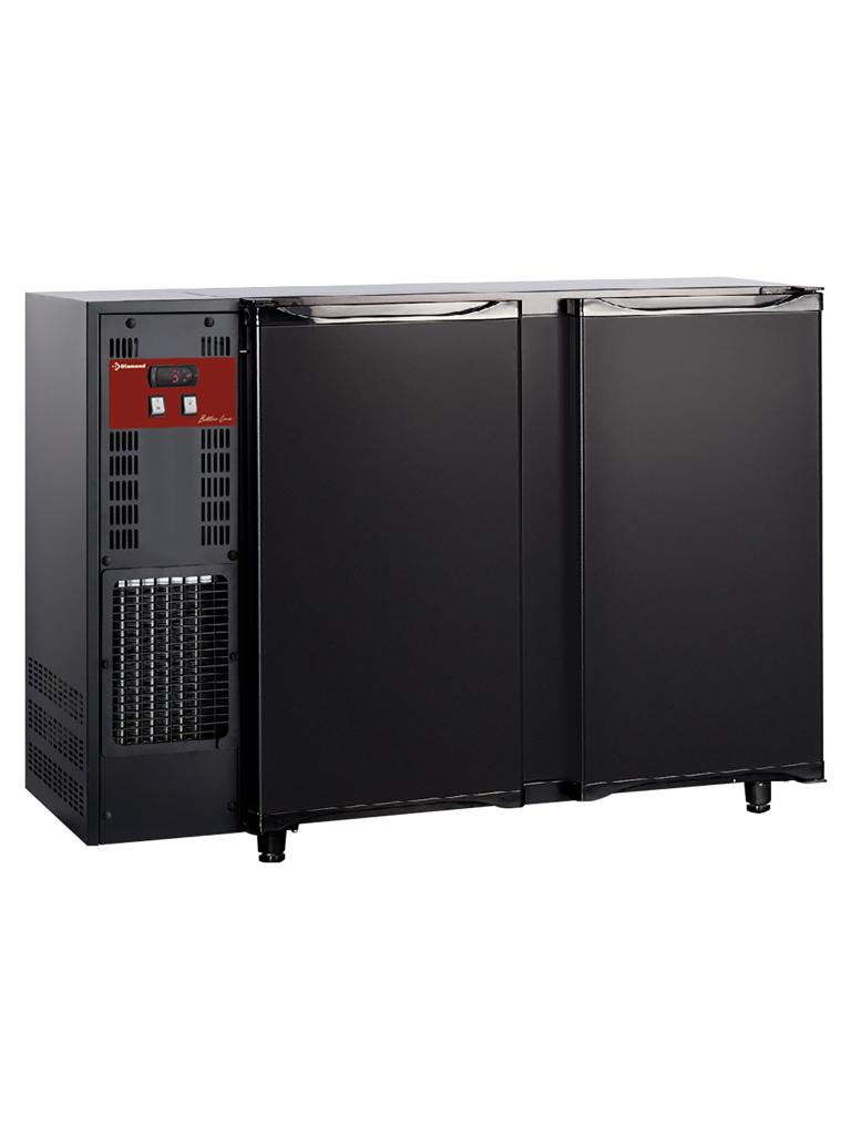 Refroidisseur de bouteilles - 375 litres - 2 portes - Noir - Diamant - TAVT/2-R2
