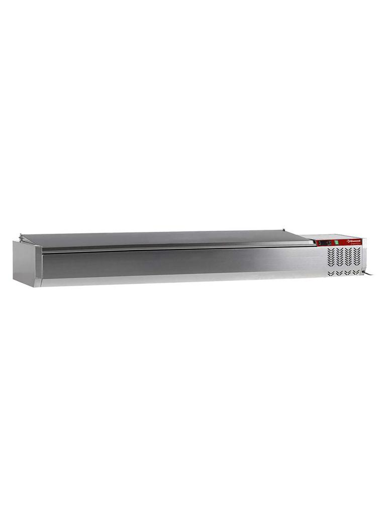 Vitrine Réfrigérée Design - 200 CM - 9 x 1/3 GN - Inox - Diamant - SY200/CC-R6