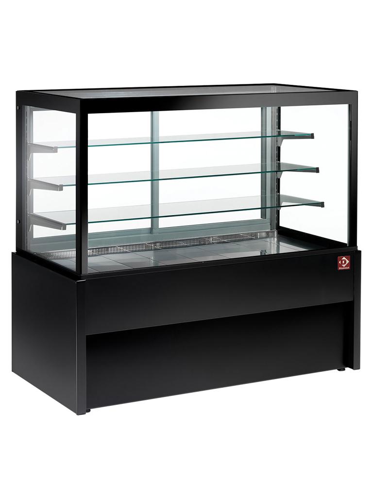 Comptoir chauffant Ligne Capri - 100 CM - Fenêtre droite - 4 Niveaux - 1320W - 230V - Noir - Diamant - CB10HT-B9-P
