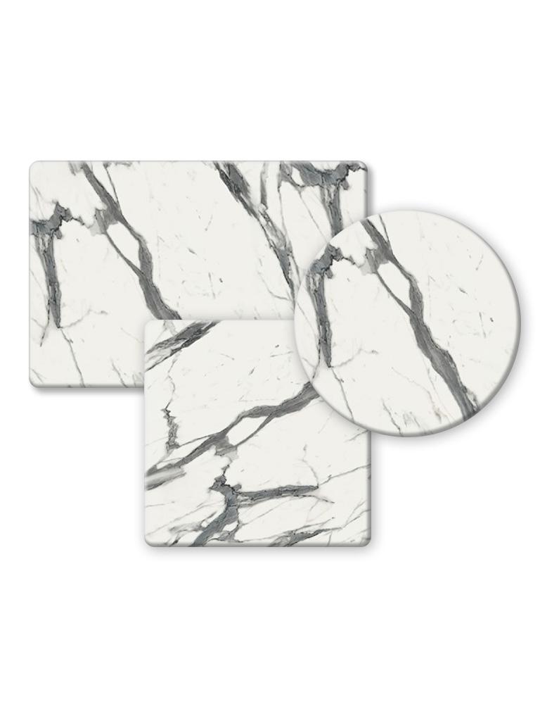 Plateau de table de terrasse - Marbre Blanc - Extérieur - G-Line