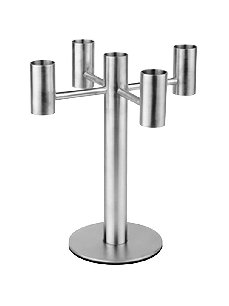 Bougeoir - H 20,5 CM - 0,1 KG - Ø18 CM - Inox - 130725