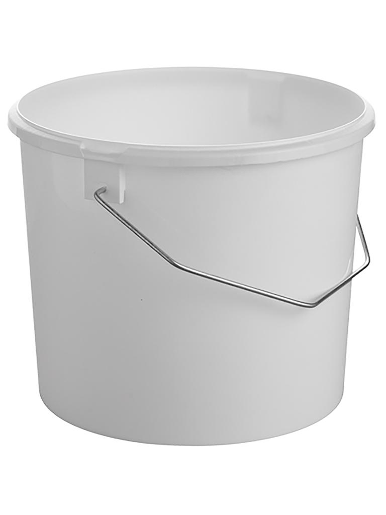 Seau - H 16 CM - 0,001 KG - Ø19,5 CM - Plastique - Blanc - 3 Litre - 865200