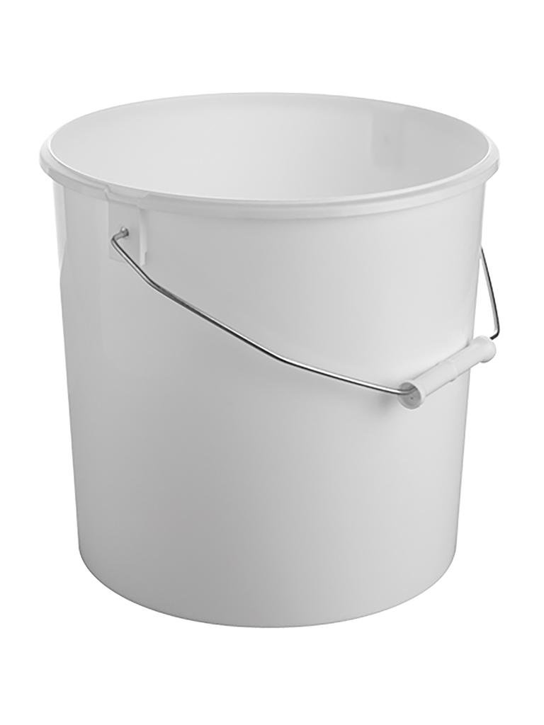 Seau - H 26 CM - 0,001 KG - Ø26,5 CM - Plastique - Blanc - 10 Litres - 865202