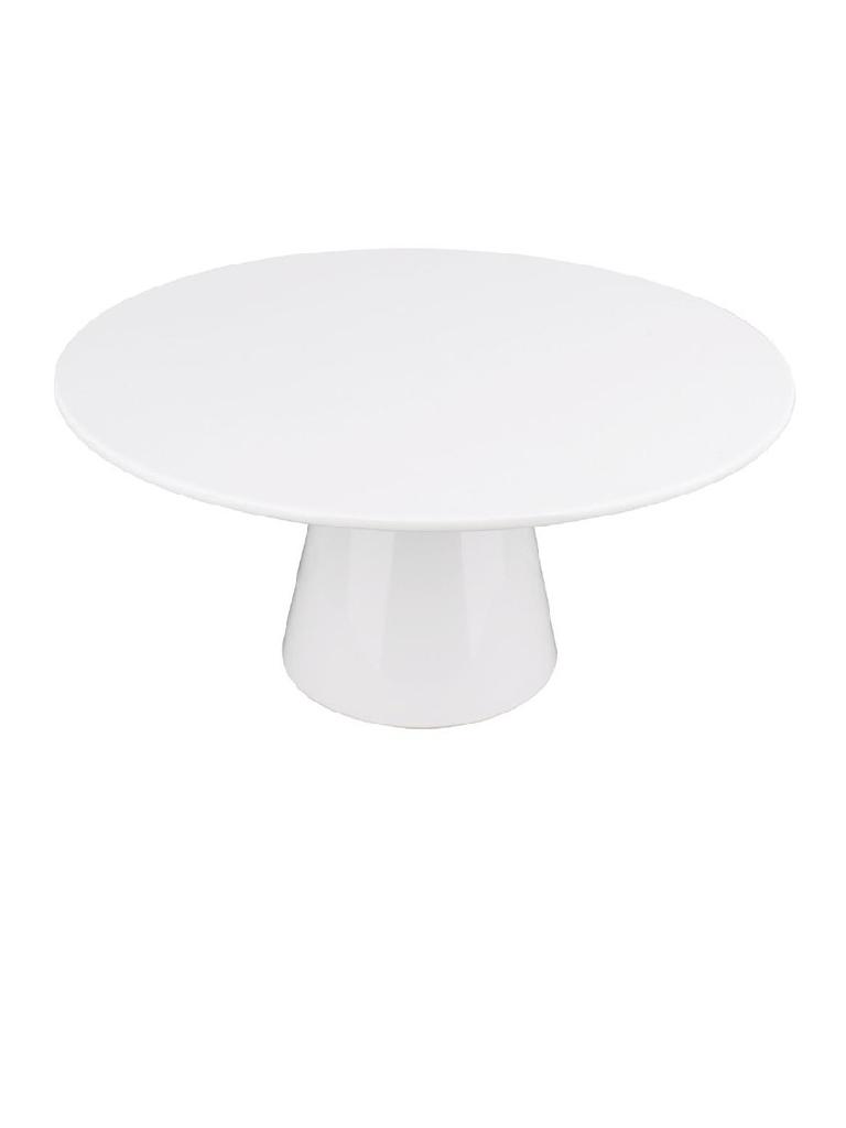 Présentoir à gâteaux - Blanc - Ø 36 x H 16 CM - Mélamine - Olympia - SA185