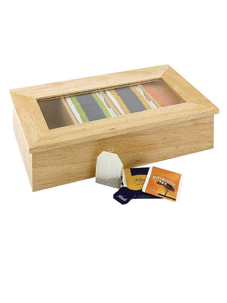 Boîte à thé - H 9 x 33,5 x 20 CM - Olympia - CB808