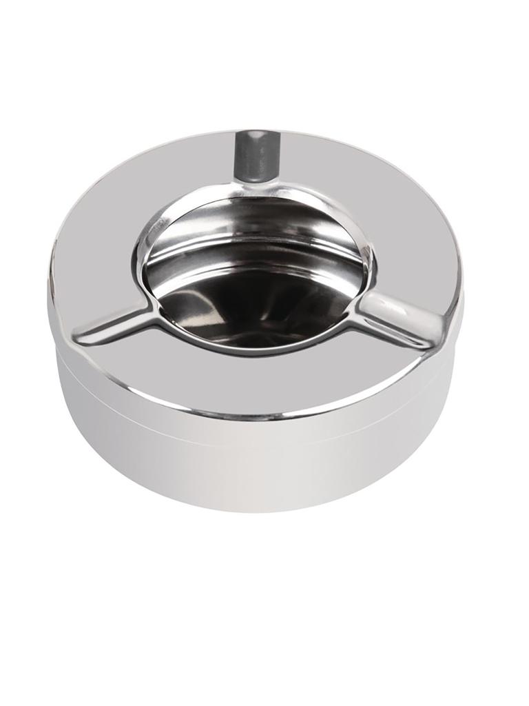 Cendrier - 6 pièces - Ø 9 x H 3,5 CM - Inox - Olympia - CM368