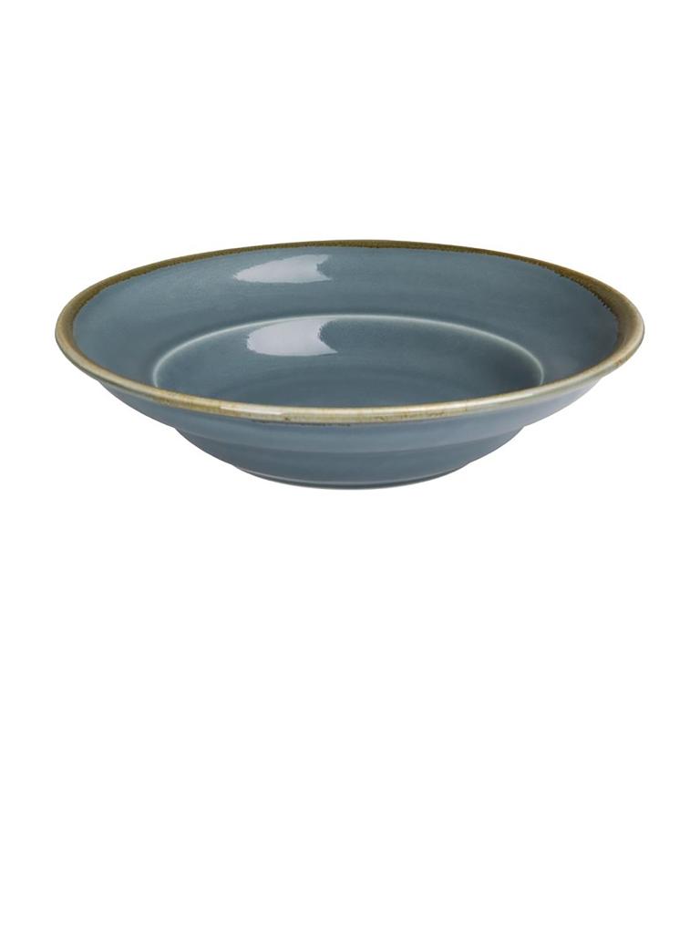 Bol à pâtes - 34 CL - 4 pièces - Bleu - Ø 25 x H 5,8 CM - Olympia - DC305