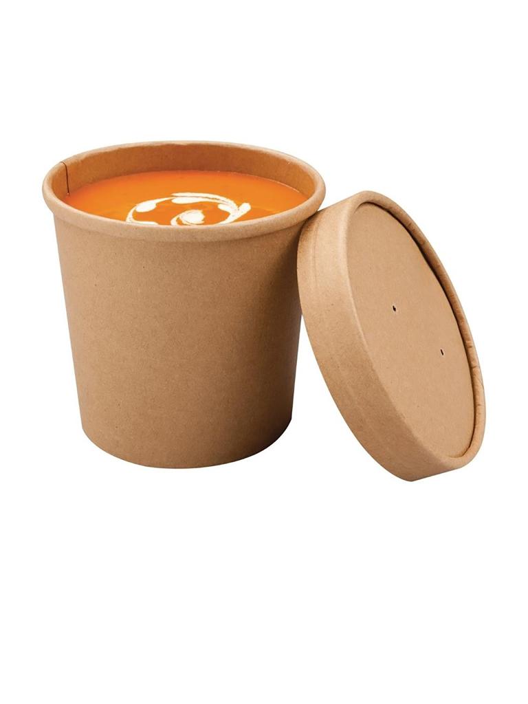 Bols à soupe jetables - 0,35 Litre - 500 pièces - H 8,6 CM - Colpac - FA369