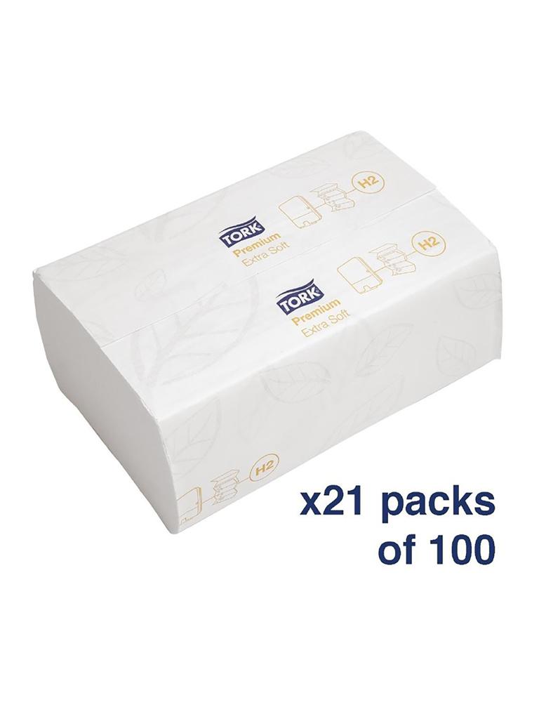 Serviettes en papier - 2100 pièces - 21,2 CM - Tork - FA705