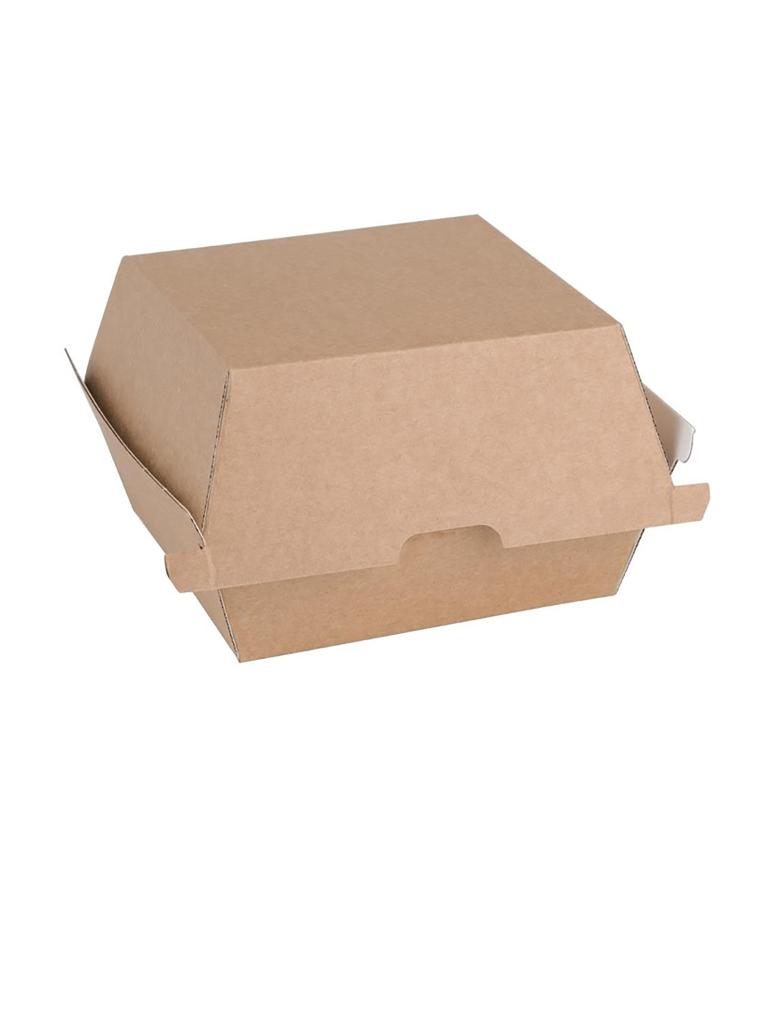 Boîtes à hamburger jetables - 200 pièces - H 8,5 x 10,5 x 10,5 CM - Vert Fiesta - FB664