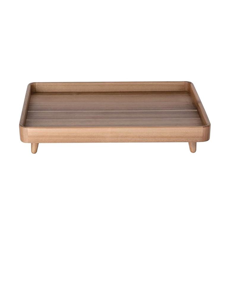 Plat buffet - 1/1 GN - H 10,65 x 56 x 38,2 CM - Bois d'acacia - Olympia - FE151