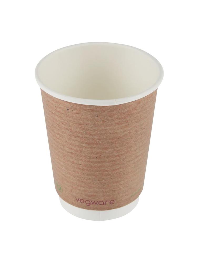 Gobelet jetable - 0,34 Litre - 500 pièces - Ø 8,9 x H 11 CM - Vegware - GH021