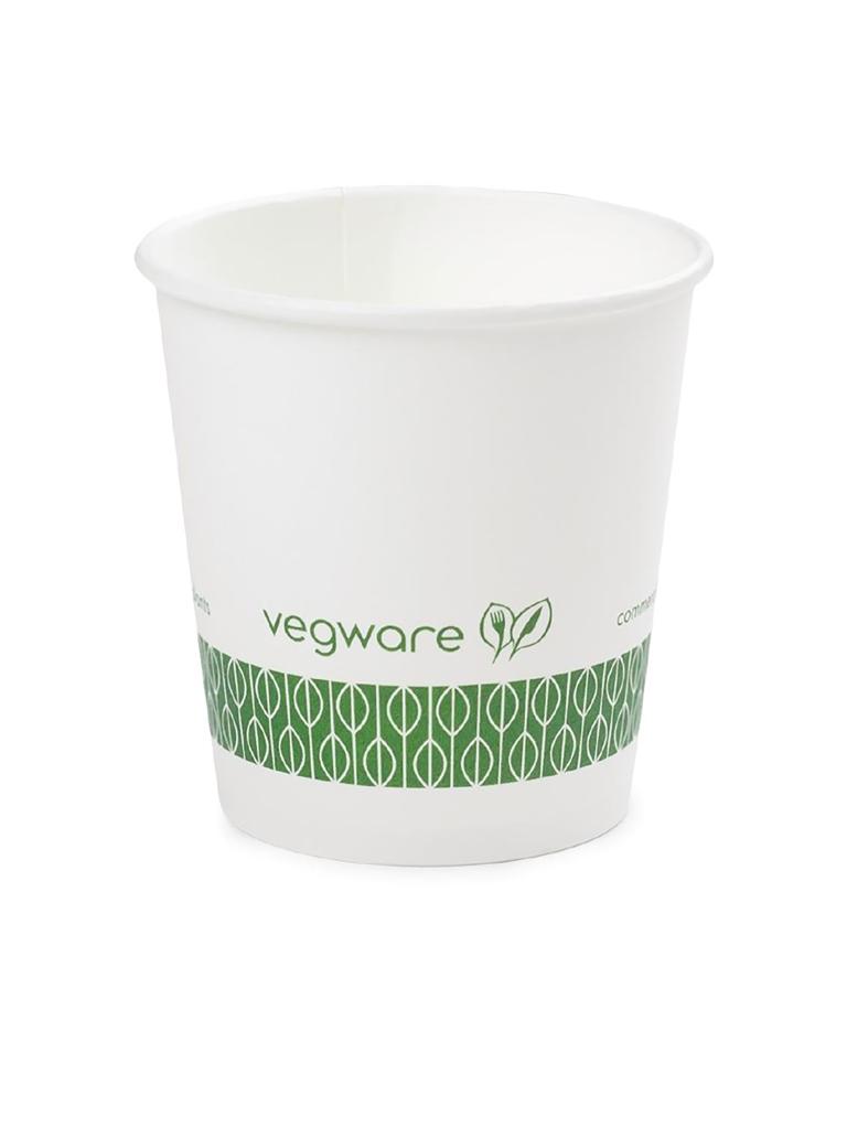 Tasses à expresso jetables - 0,11 Litre - 1000 pièces - Ø 6,2 x H 6,2 CM - Pla/Papier - Vegware - GH028
