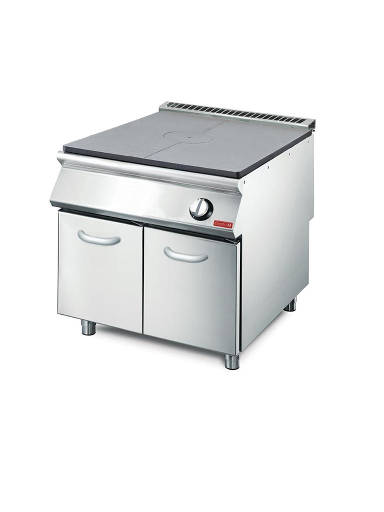 Réchaud à plaques - Ligne 700 - 1 Feux - Gaz - H 87 x 80 x 73 CM - Inox - Gastro M - GN085
