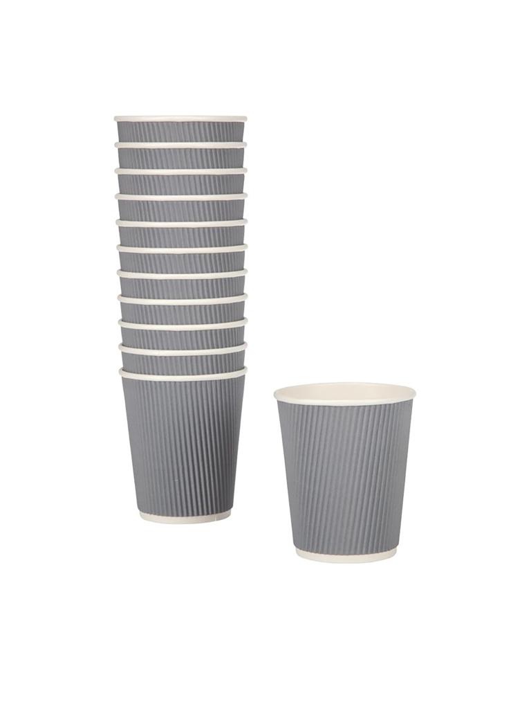 Gobelets à café jetables - 0,23 Litre - 25 pièces - Bleu/Gris - H 9 CM - Fiesta - GP430