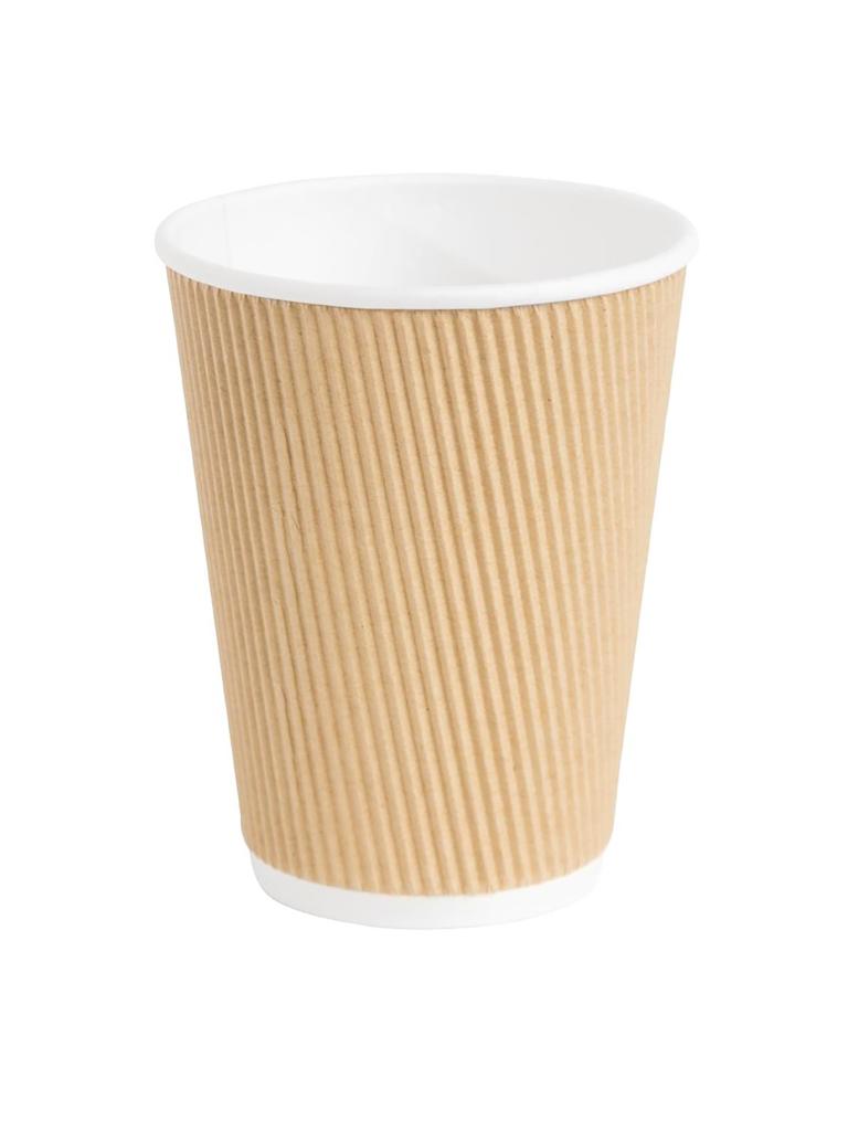 Gobelets à café jetables - 34 CL - 500 pièces - Marron - H 11 CM - Fiesta - GP444