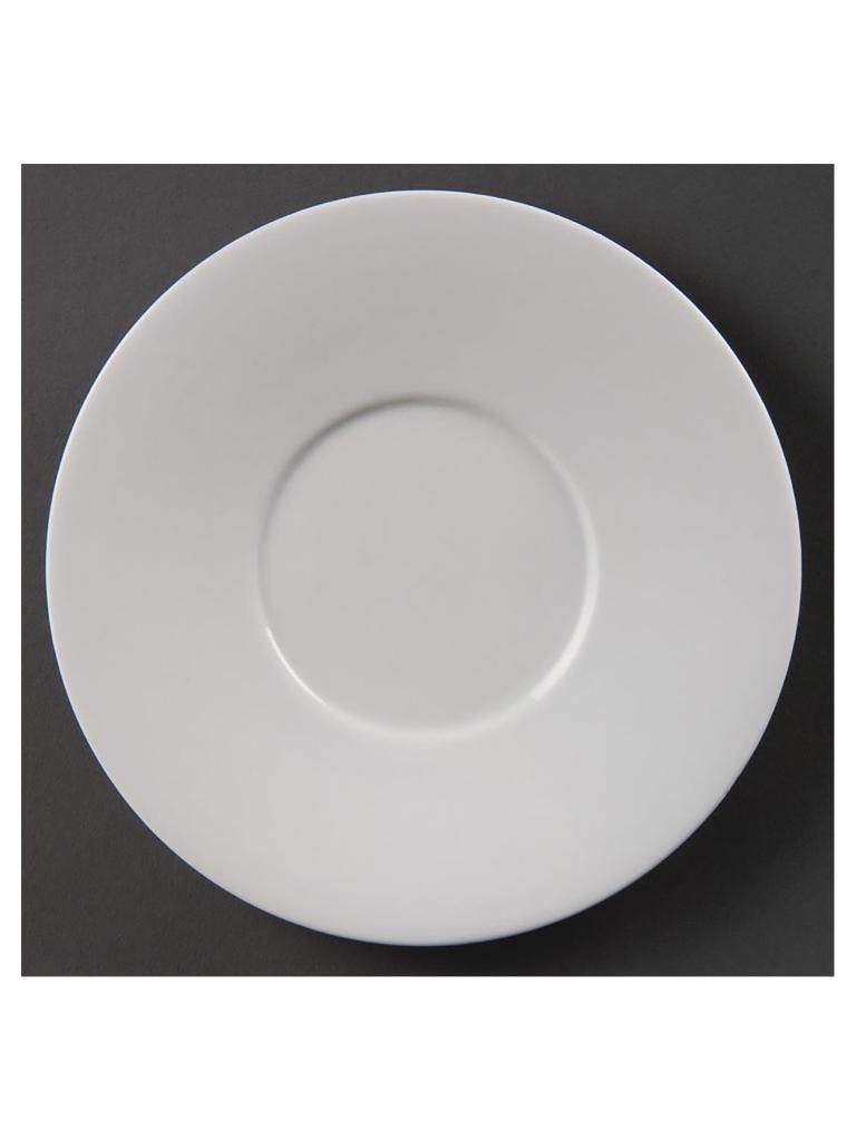 Tasse à café soucoupe - 12 pièces - Ø 15 x H 1,8 CM - Porcelaine - Olympia - CE537