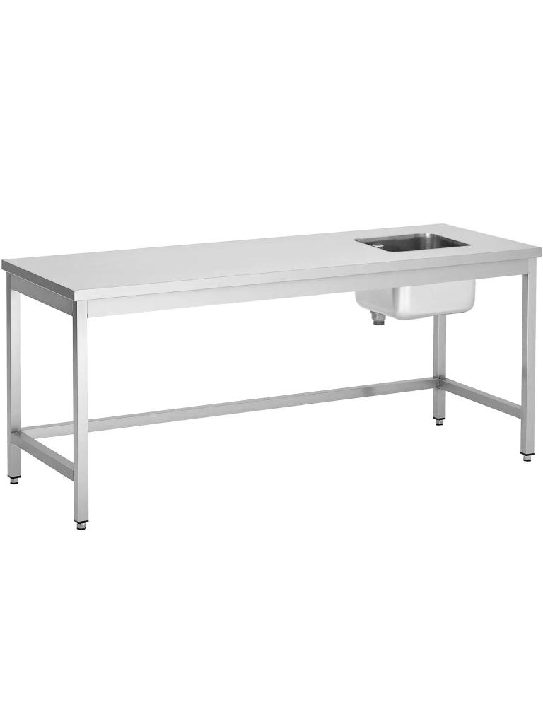 RVS Cheftafel - 1 Bak Rechts - Zonder Onderschap - G-Line