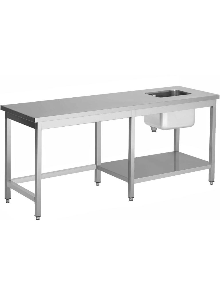 RVS Cheftafel - 1 Bak Rechts - Half Onderschap Rechts - G-Line