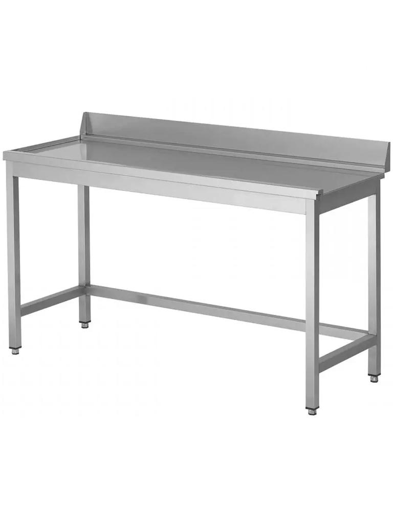Table d'égouttage en acier inoxydable - Gauche du lave-vaisselle - Sans base - Avec bord relevé - G-Line