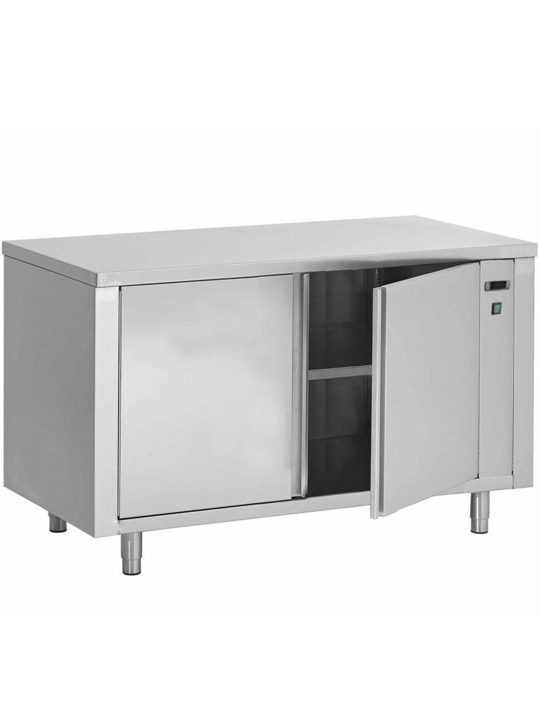 Armoire chauffante en acier inoxydable - Portes battantes - G-Line