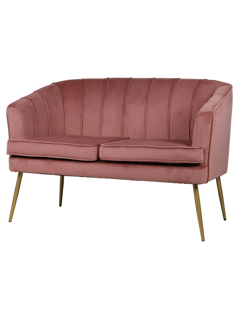 Canapé traiteur - Rest - 120 CM - Velours - Vieux Rose - G-Line