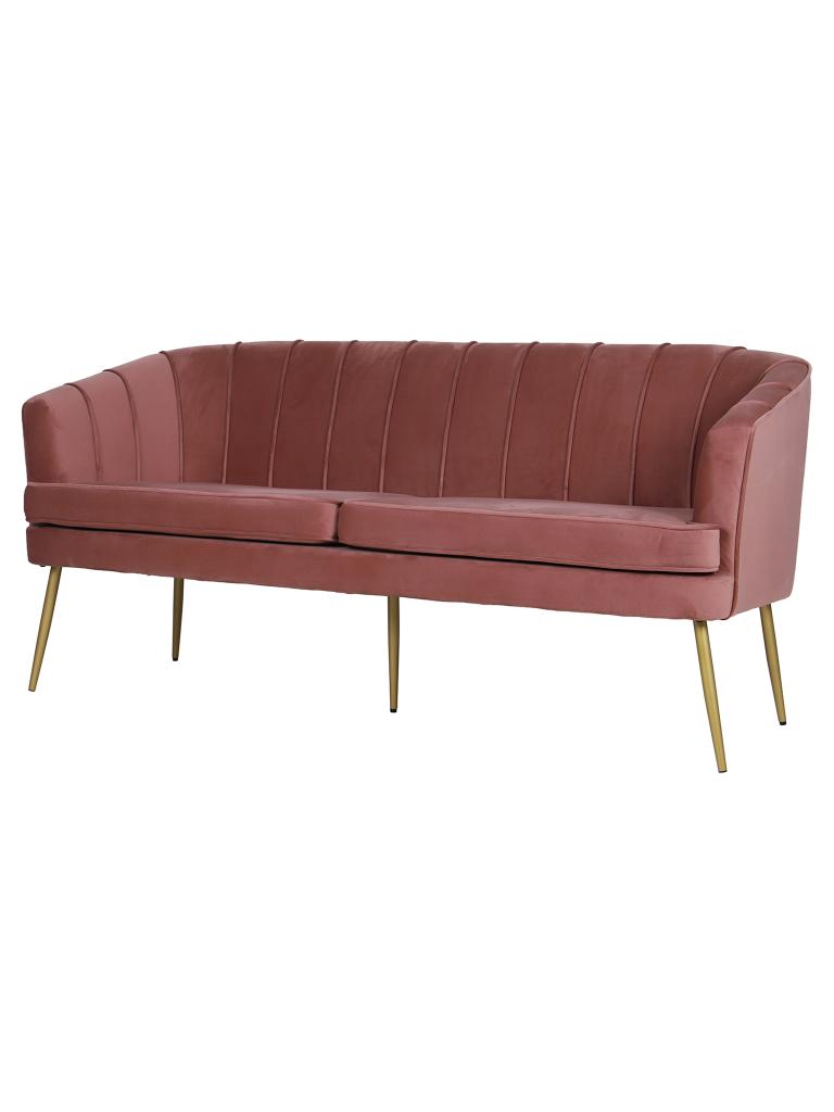 Canapé traiteur - Rest - 170 CM - Velours - Vieux Rose - G-Line