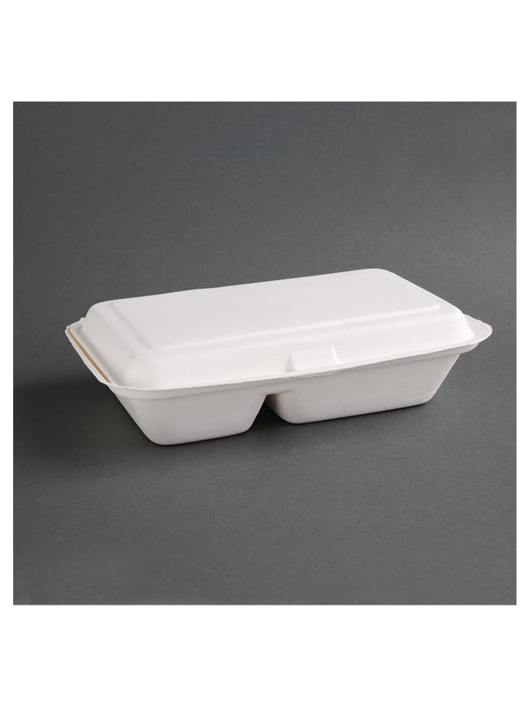 Boîtes alimentaires jetables - 200 pièces - H 6,5 x 16,5 CM - Vert Fiesta - FC524