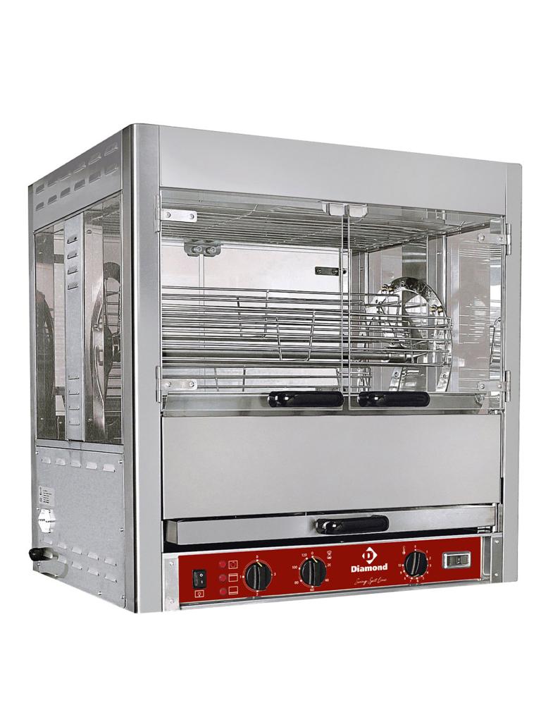 Grill poulet - Electrique - 25 poulets - 400V - Diamant - RPB-5C