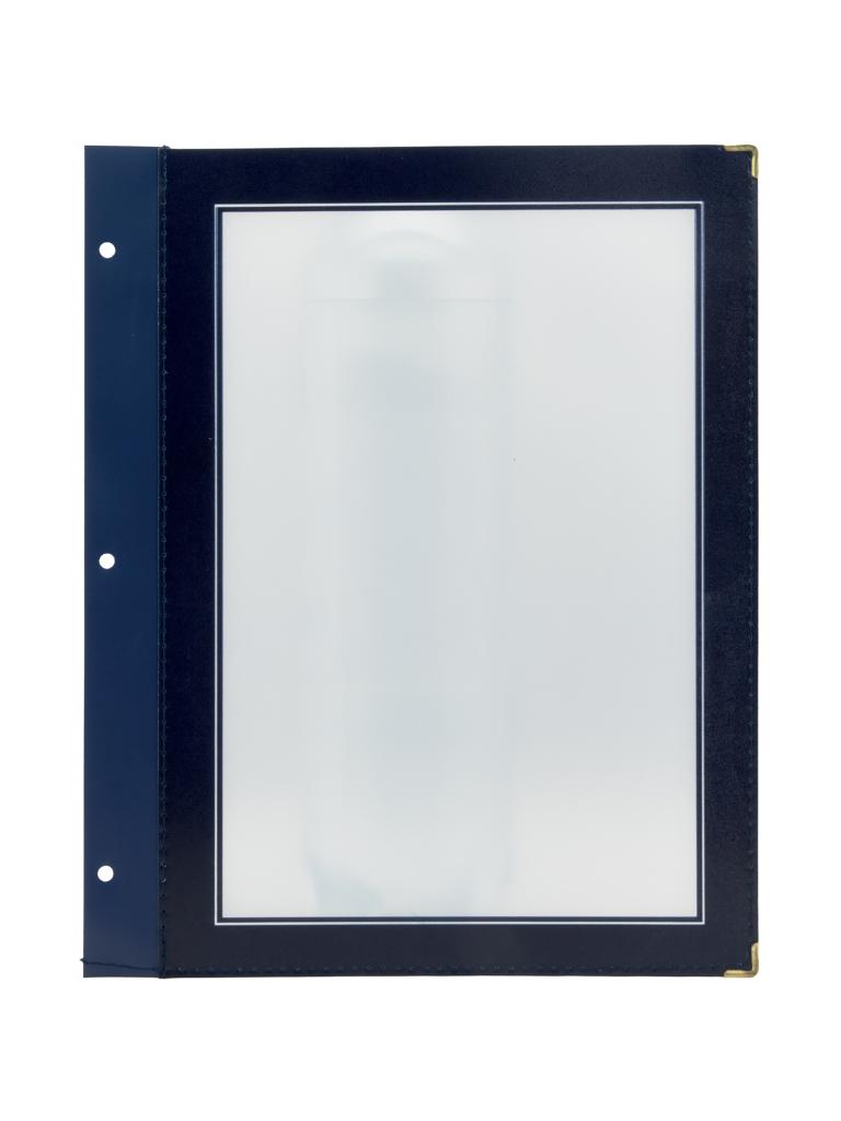 Insert menu - Gamme Bois - A4 - 5 pièces - H 37,4 x 26 x 1 CM - Bleu - Securit - MC-WIA4-BU