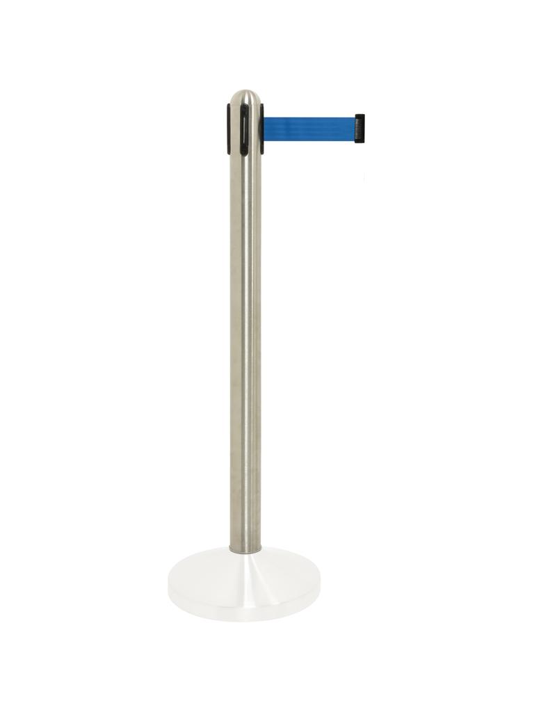 Poteau de barrière - Hors socle - 210 CM - H 100 x 10 x 10 CM - Argent - Securit - RS-RT-RVS-BU-C5