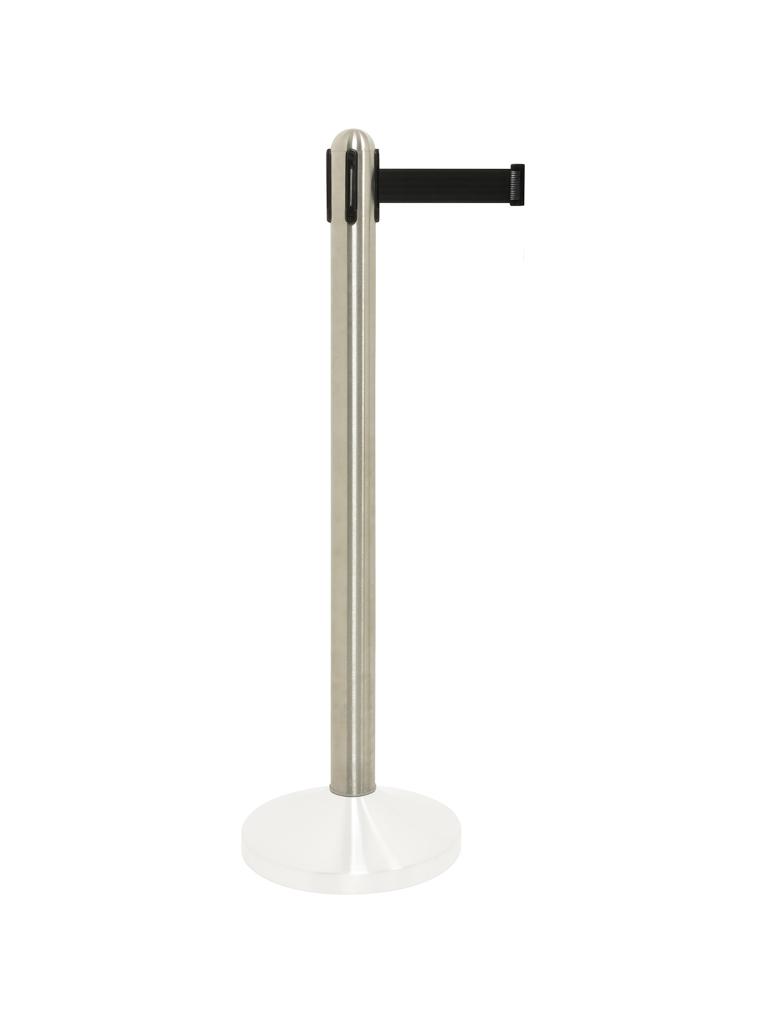 Poteau de barrière - Hors socle - 210 CM - H 100 x 10 x 10 CM - Argent - Securit - RS-RT-RVS-BL-C4