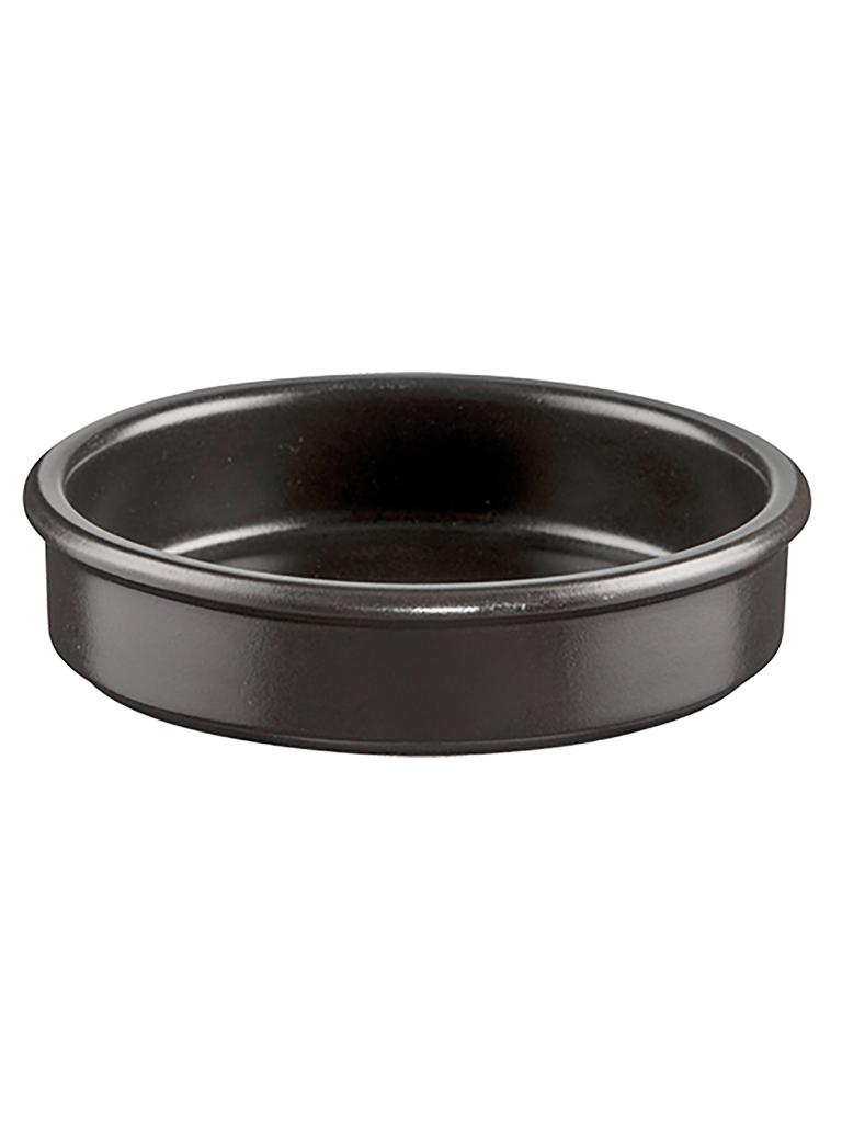 Cocotte - H 3,5 CM - 0,25 KG - Ø14 CM - Faïence - Noir - 0,3 Litre - Regas - 540002