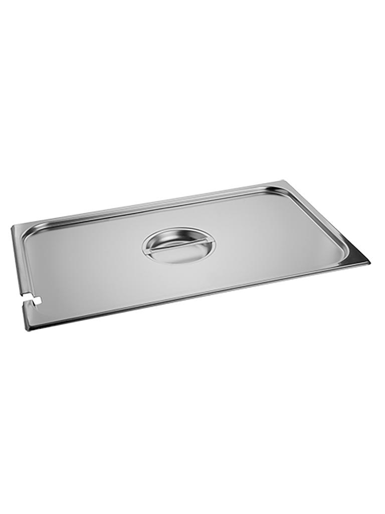 Couvercle Gastronorm - GN 1/1 - 53 x 32,5 CM - Inox - Avec Découpe Cuillère - Caterchef - 953115