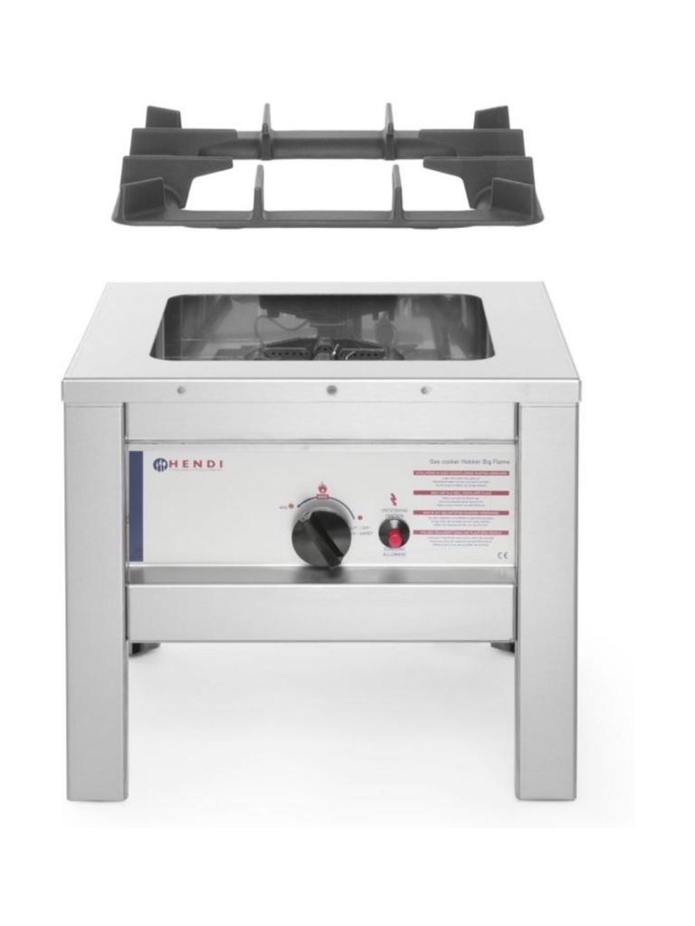 Hokker Grande Flamme - Inox 180 - H 40 X 42,5 X 42,5 CM - Hendi - 147108