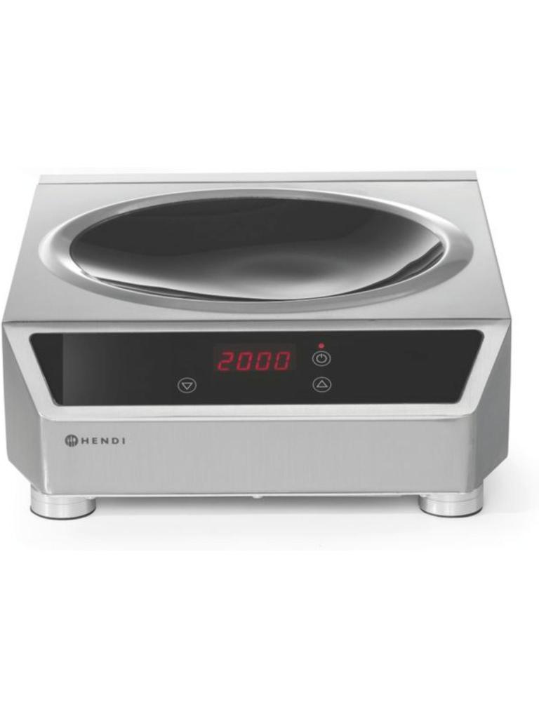 Wok à induction modèle 3500 - Inox - H 12 X 45 X 34 CM - Hendi - 239766